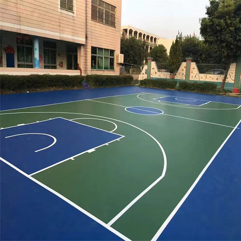 水性硅PU籃球場